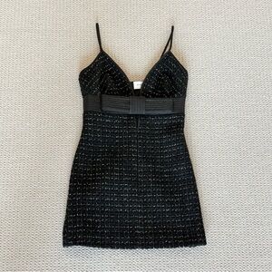 St. John: Black Tweed Dress